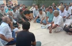 बैठक में लिया फैसला चुरू पहुंचकर पुलिस अधीक्षक के समक्ष प्रस्तुत होकर करेंगे वारदातों के खुलासे की मांग